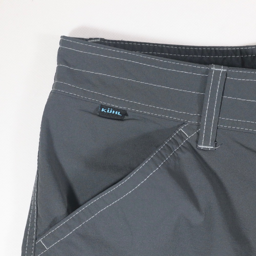 KUHL Renegade Cargo Shorts Mens 38 Gray Hiking Outdoor Casual Summer Duralux - Picture 3 of 11